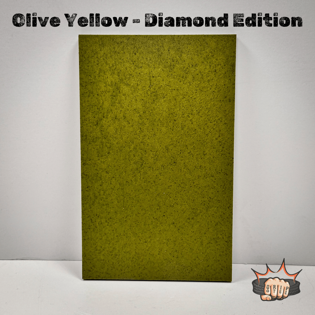 Grip - Tec™ - Olive Yellow - Diamond Edition - RockSolid Scales - 1/4" Panel (5 - 3/4"x3 - 1/2")