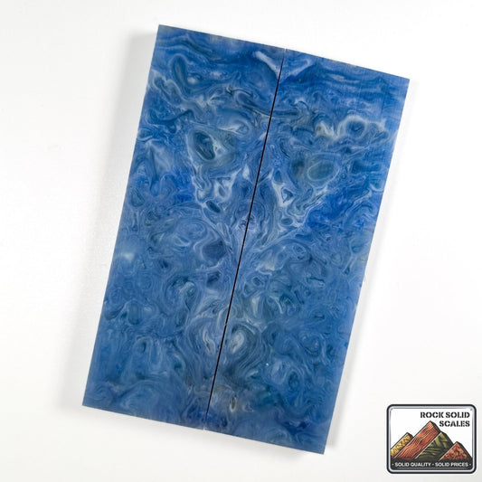 Resin Scales - Clear, Blue, Gold Mica - RockSolid Scales - 