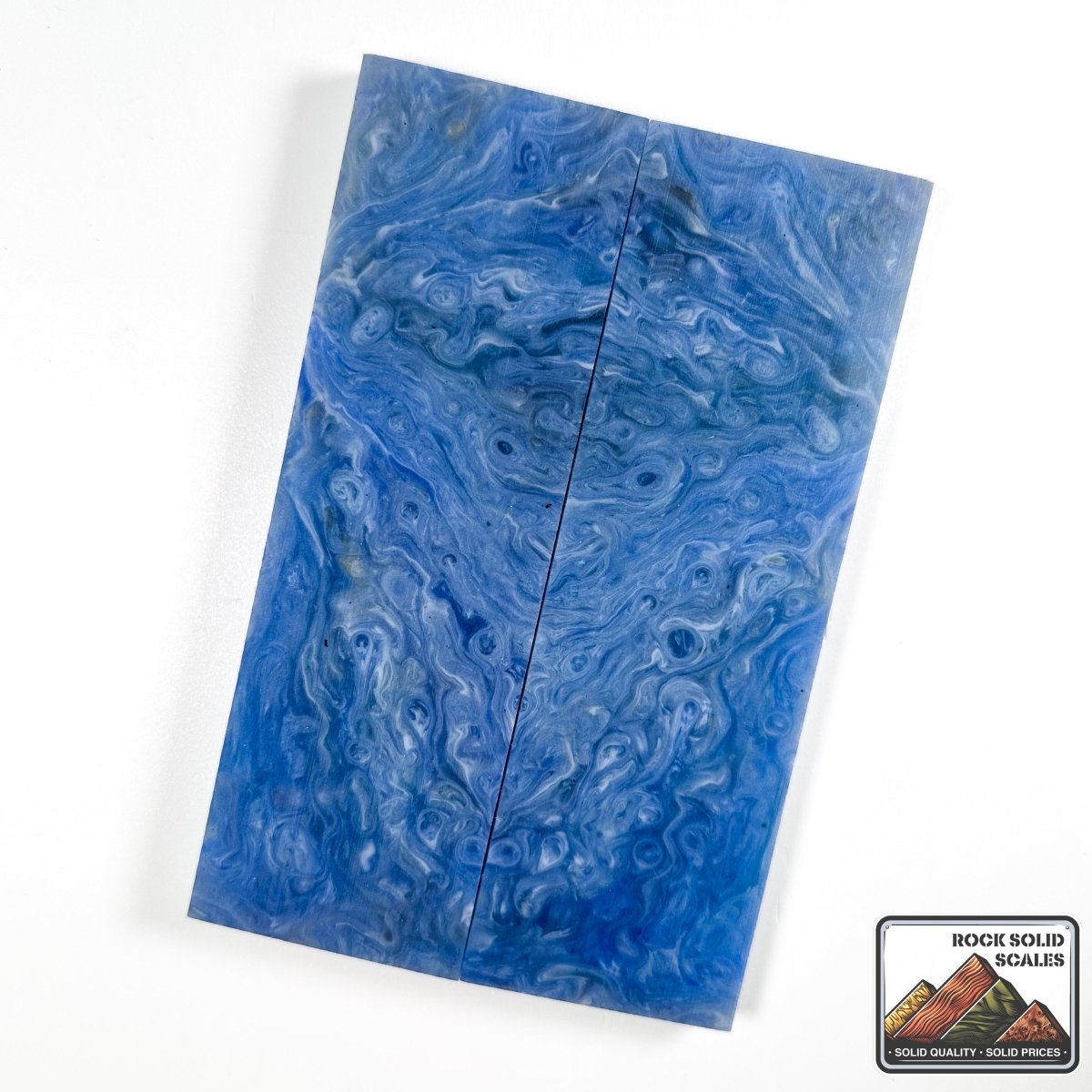 Resin Scales - Clear, Blue, Gold Mica - RockSolid Scales - 