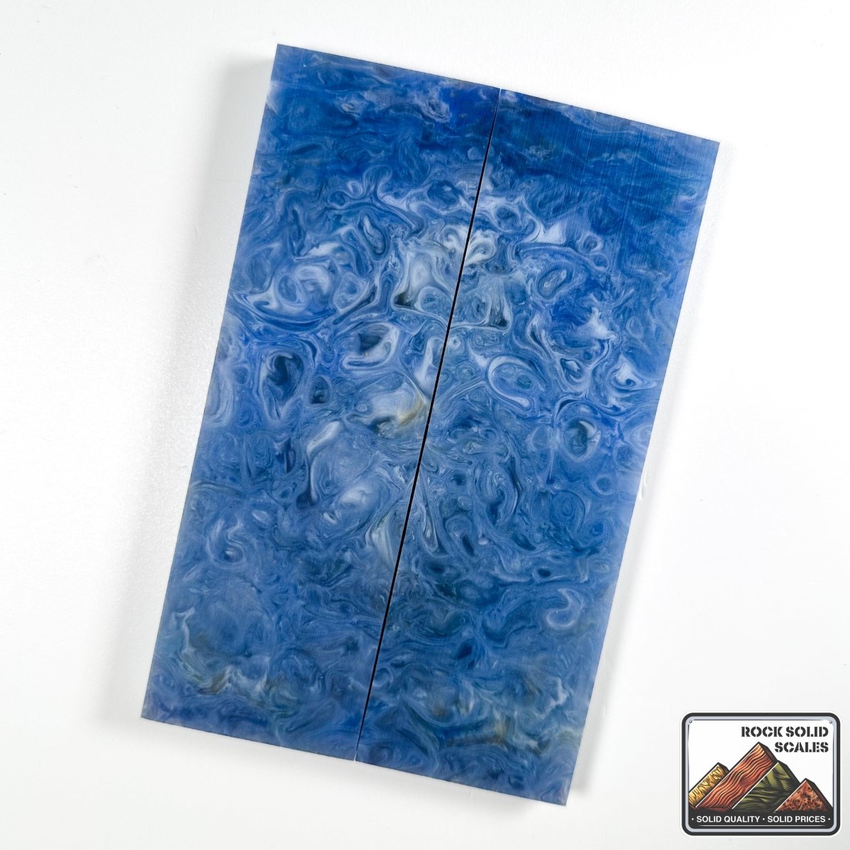 Resin Scales - Clear, Blue, Gold Mica - RockSolid Scales - 