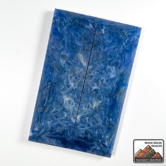 Resin Scales - Clear, Blue, Gold Mica - RockSolid Scales - 