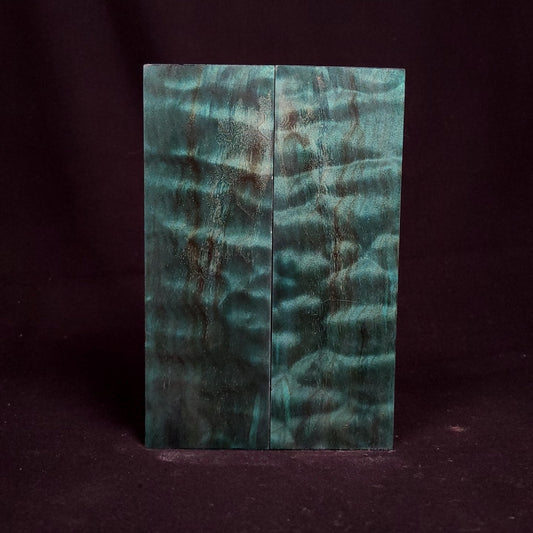 #1043 - Peacock Green Quilted Maple - RockSolid Scales -