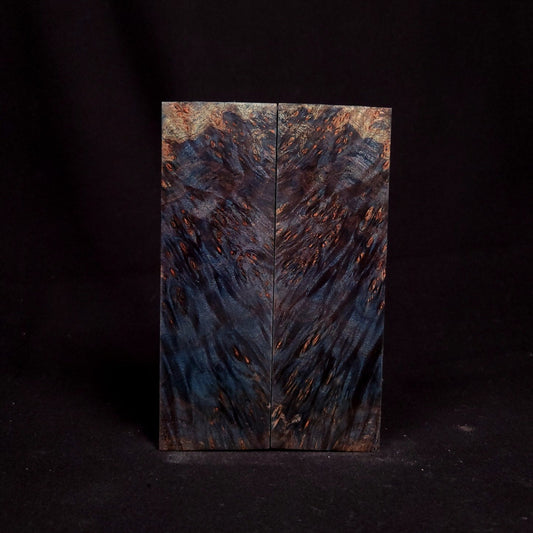 #1057 - Tru-Blue Curly Maple Burl - RockSolid Scales -