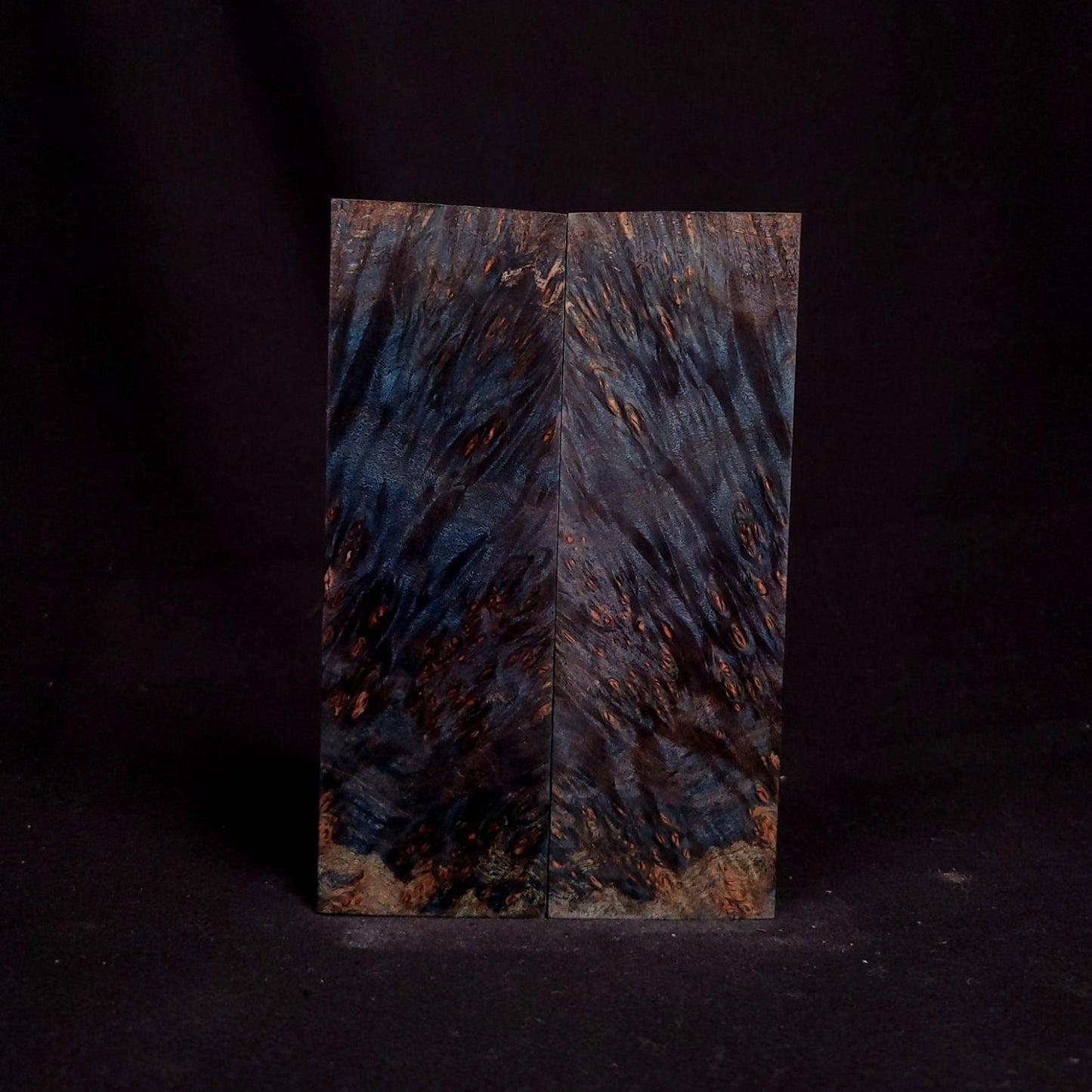 #1057 - Tru-Blue Curly Maple Burl - RockSolid Scales -