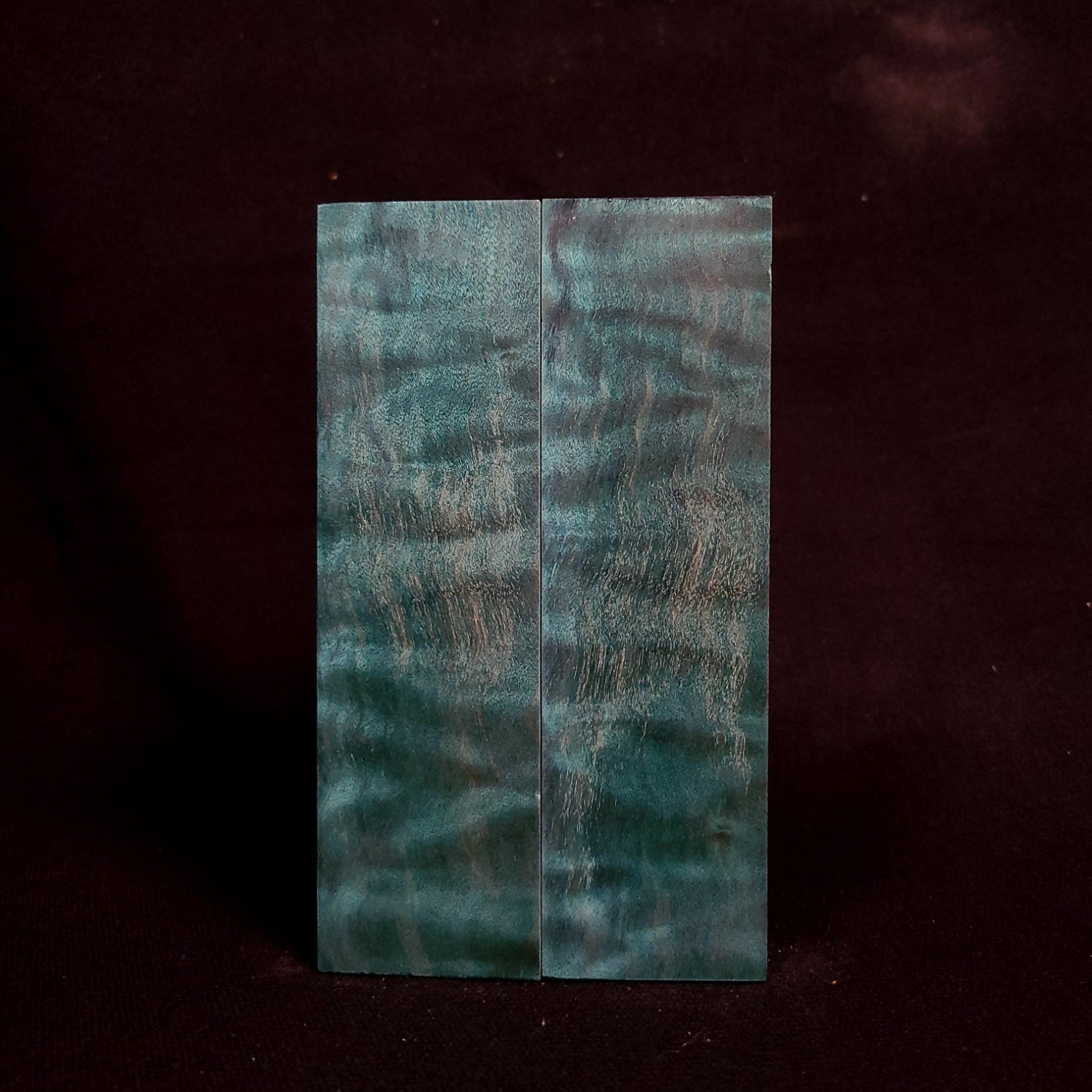 #1074 - Peacock Green Quilted Maple - RockSolid Scales -