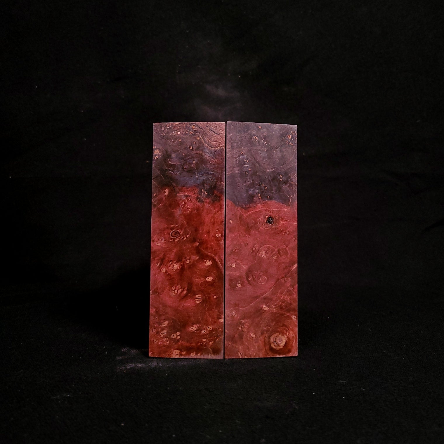 #2005 - Double Dye Maple Burl - Red/Blue - RockSolid Scales -