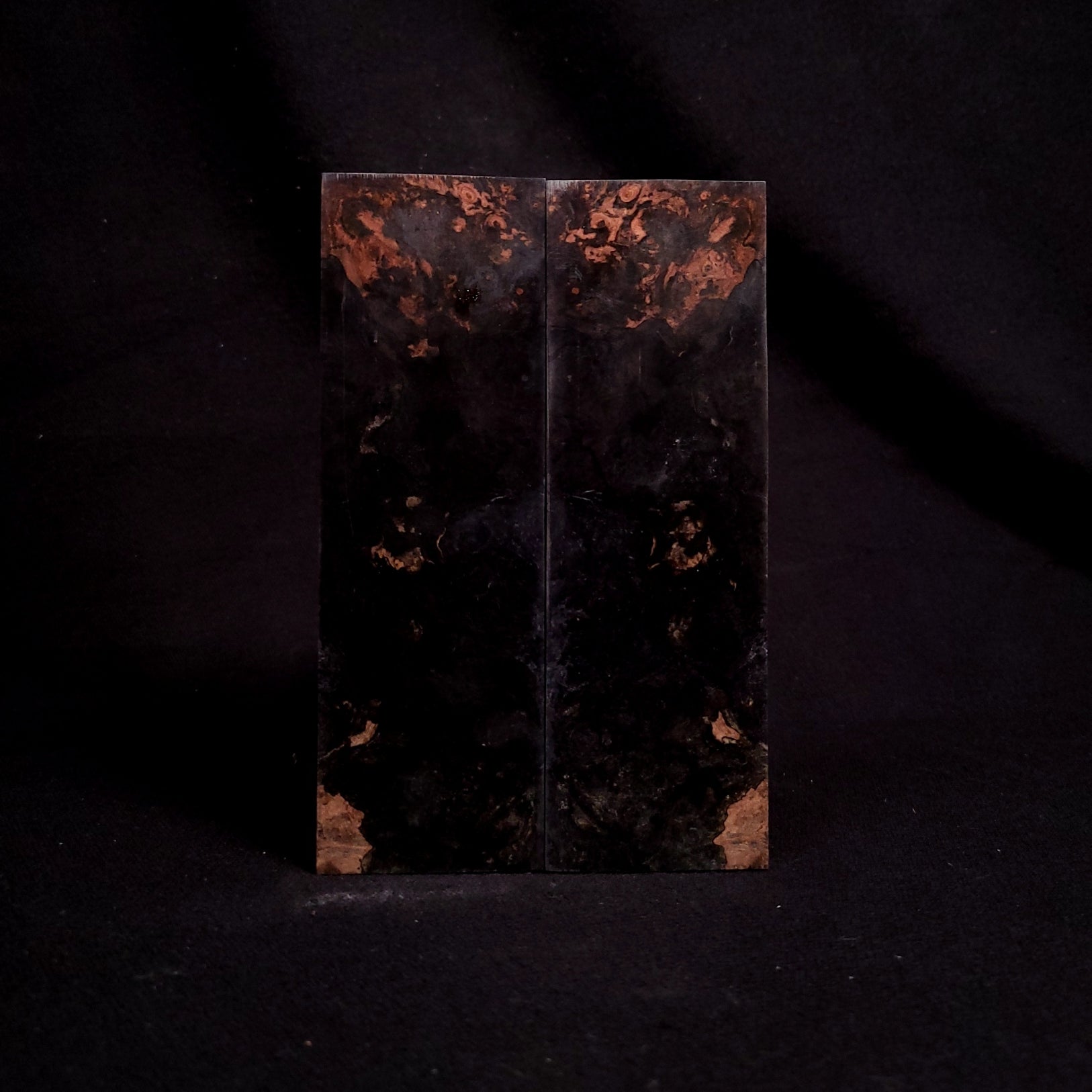 #2014 - INSANE SINISTER MULTI-DYE SPALTED MAPLE BURL - RockSolid Scales -