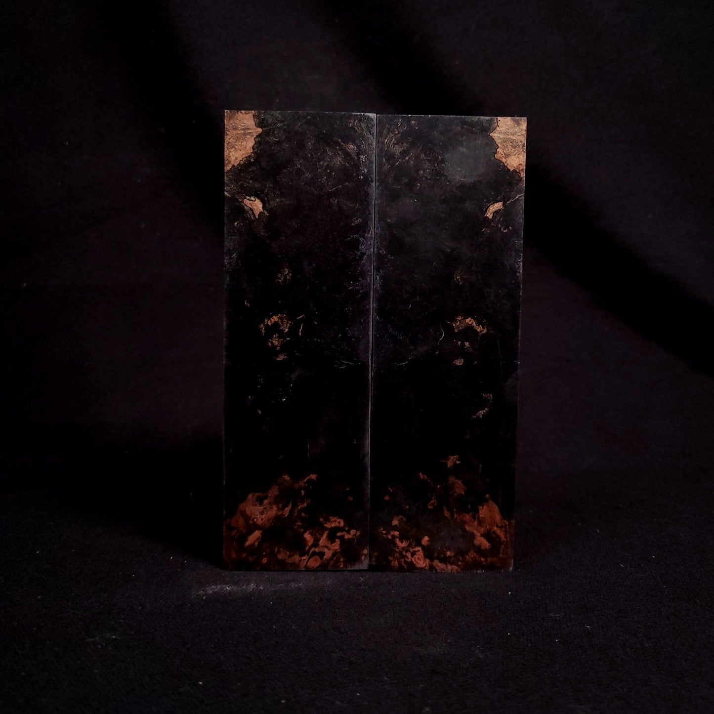 #2014 - INSANE SINISTER MULTI-DYE SPALTED MAPLE BURL - RockSolid Scales -