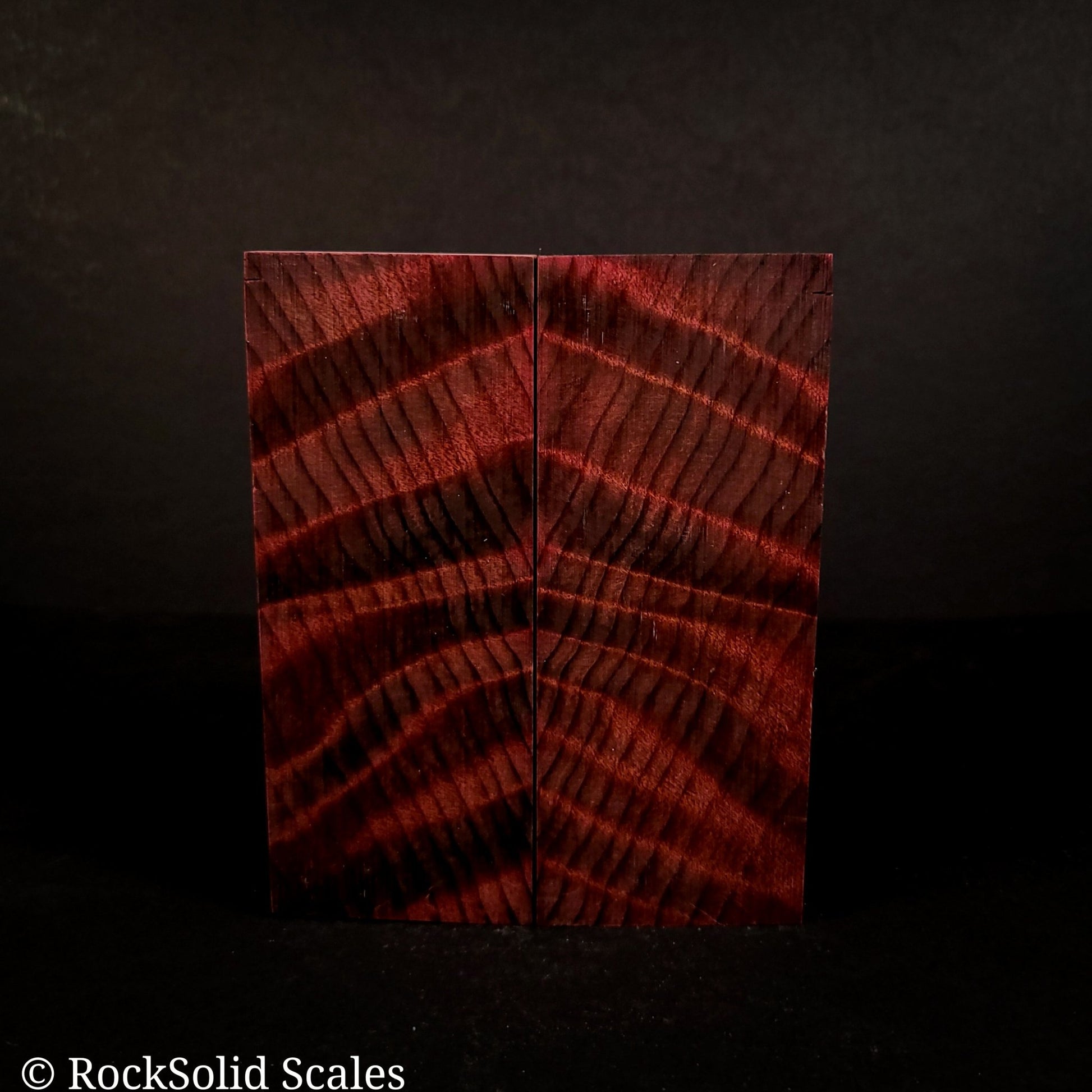 #2136 - Magenta Curly Redwood - K&G Stabilized - RockSolid Scales -