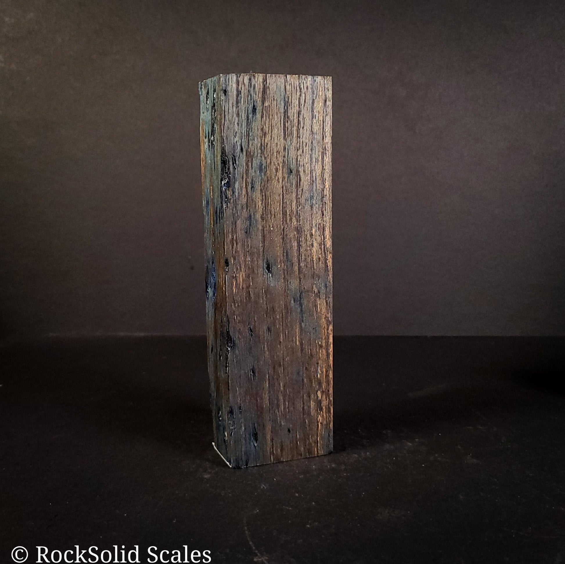 #2151 - Tru-Blue Spalted Black Locust Block - RockSolid Scales -