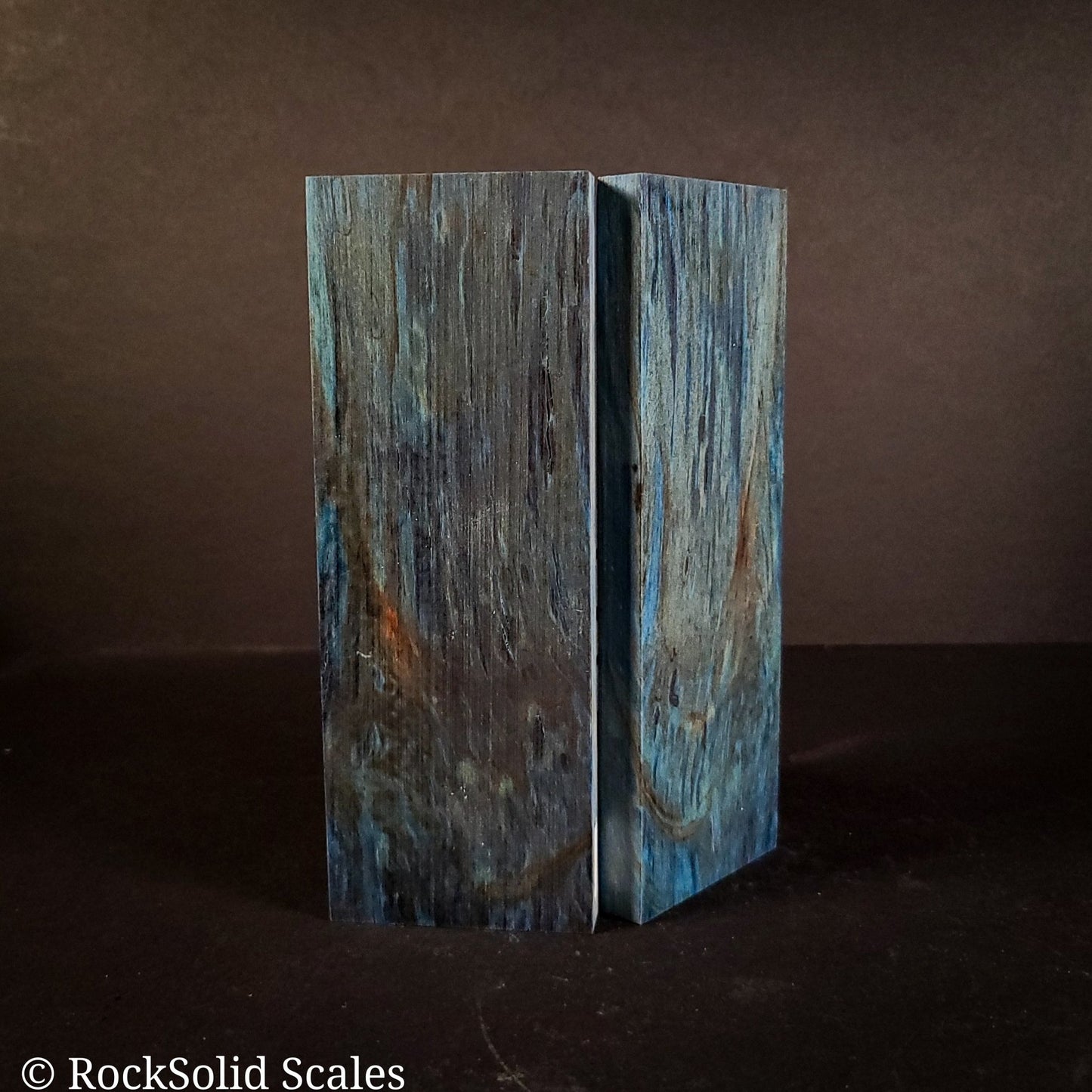 #2153 - Tru-Blue Spalted Alder - RockSolid Scales -
