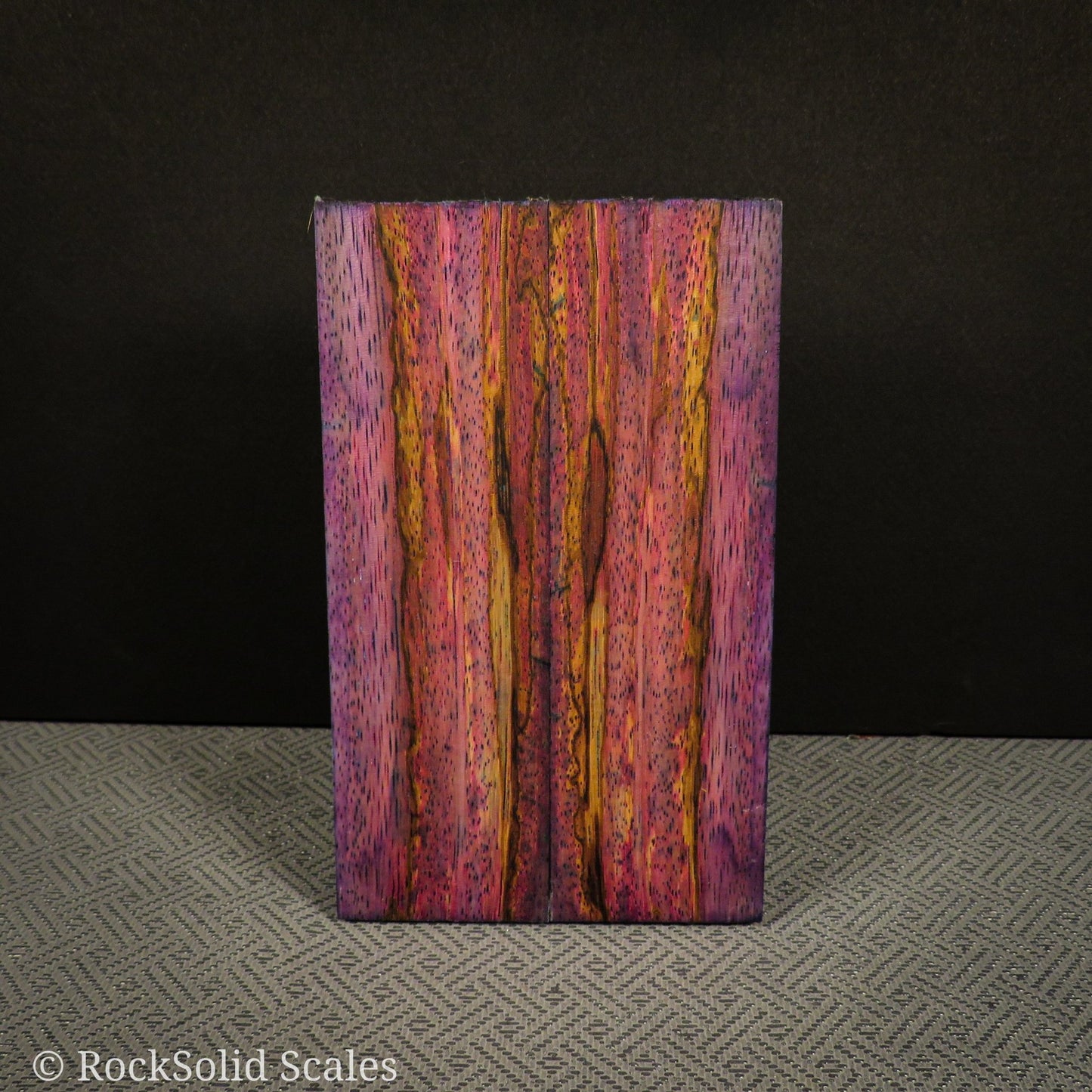 #2296 - Magenta and Purple Double Dyed Zebrawood - RockSolid Scales -