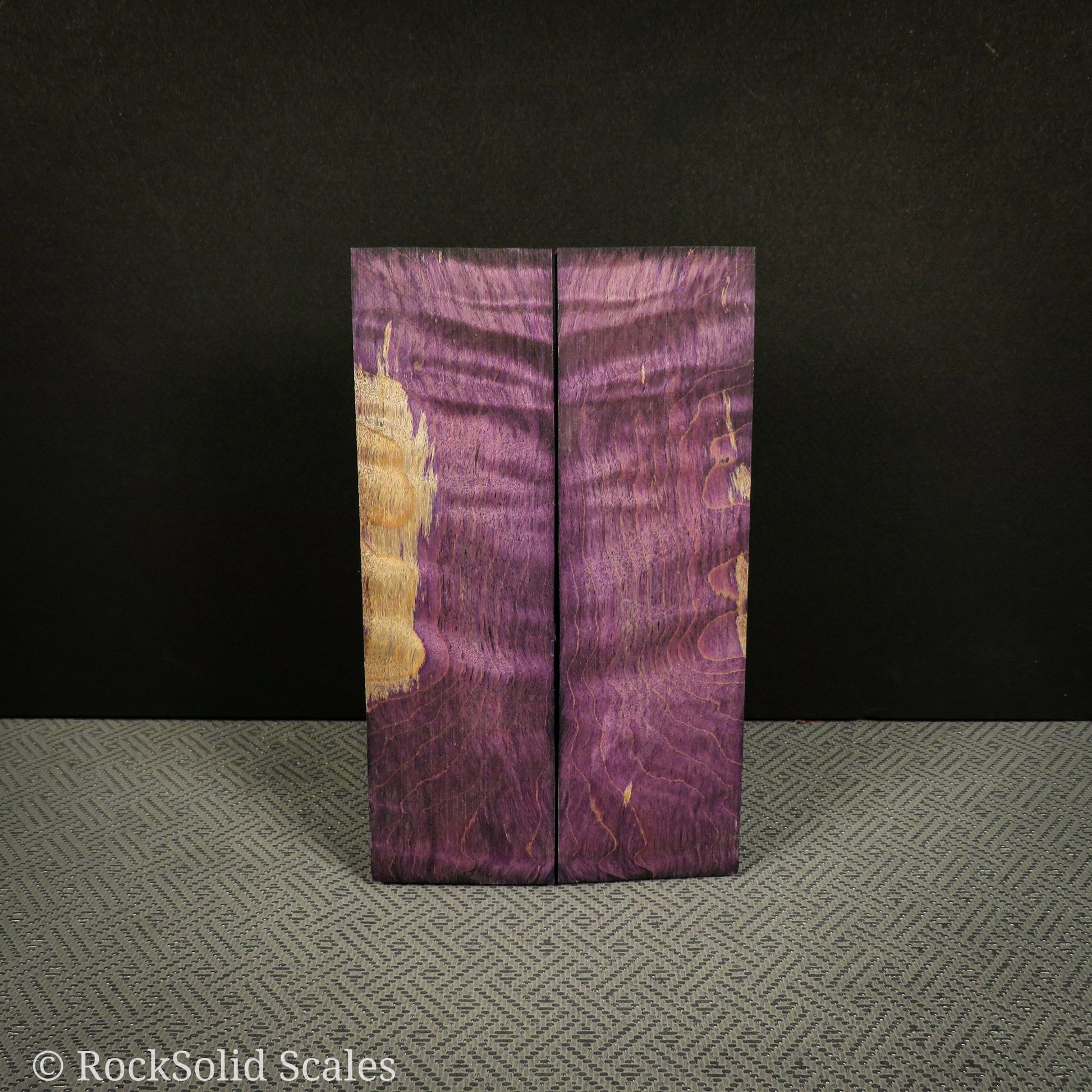 #2303 - Purple Dyed Curly Maple - RockSolid Scales -