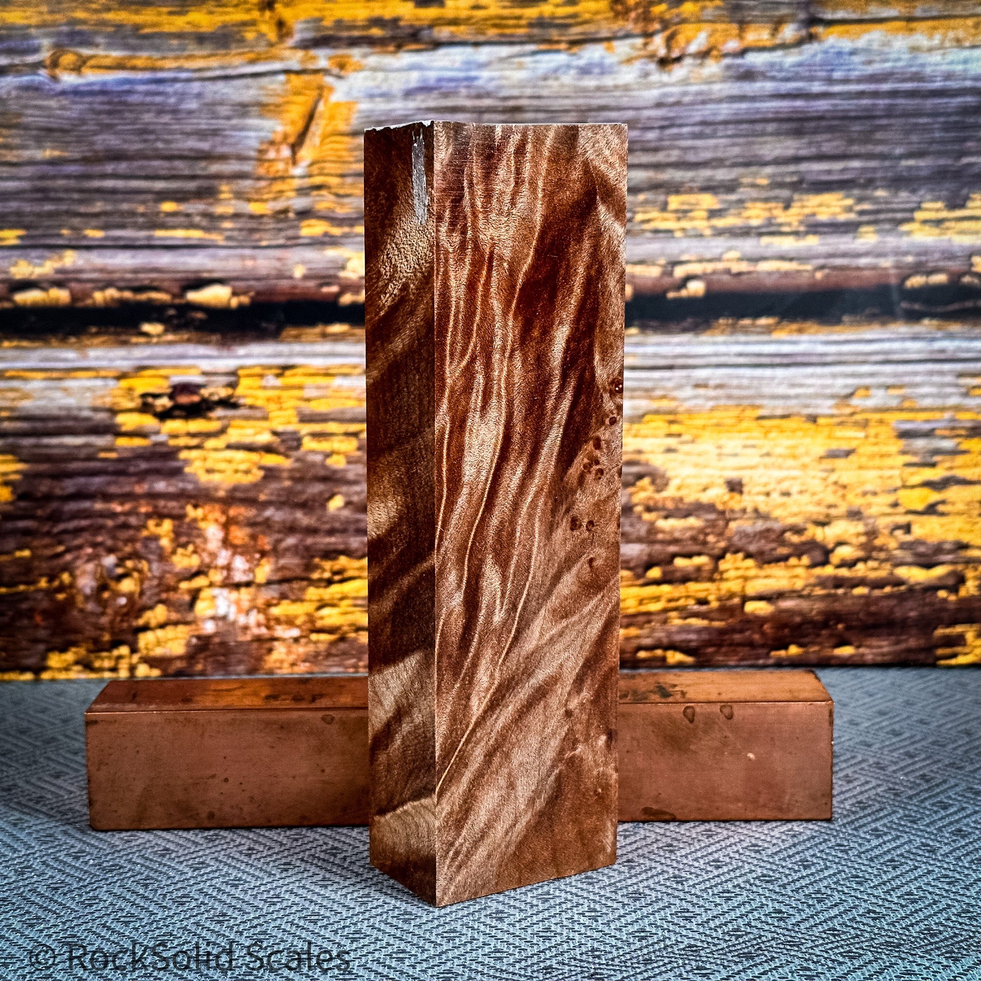 #2330 - Curly Maple Burl Block - RockSolid Scales -