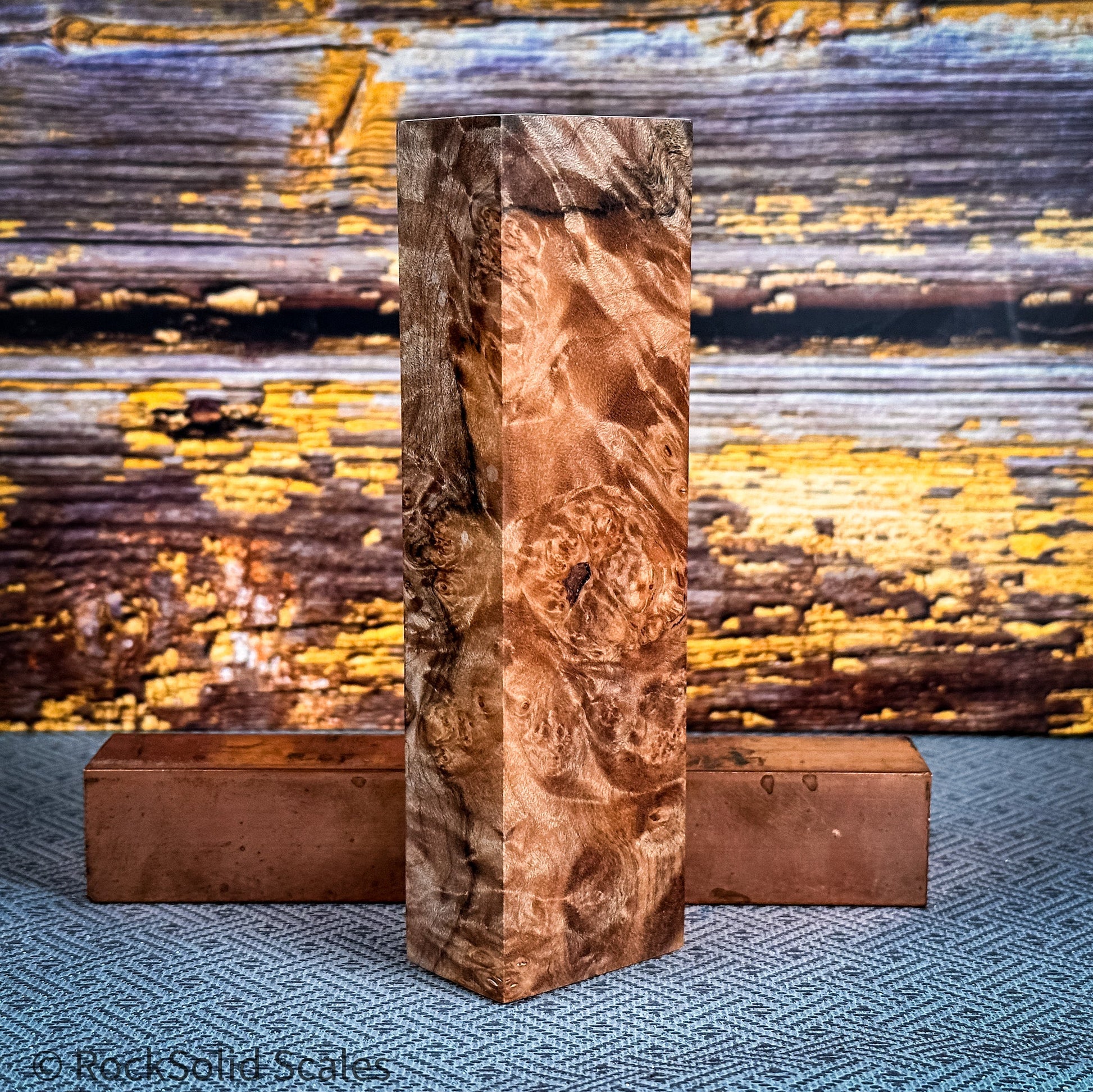 #2331 - Spalted Maple Burl Block - RockSolid Scales -