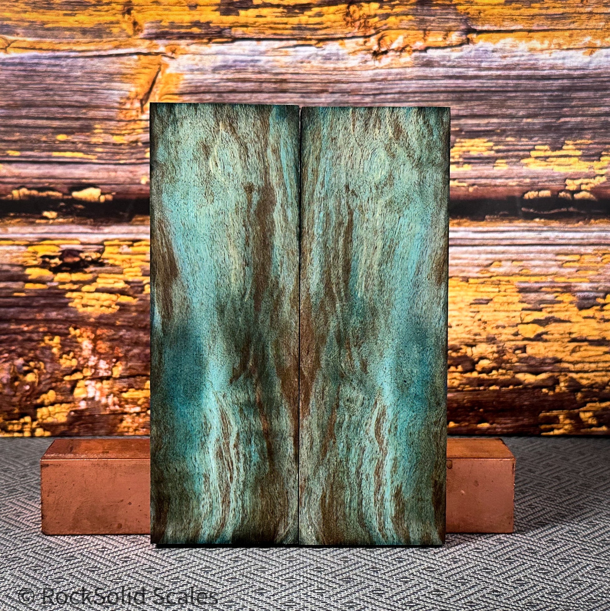 #2354 - Teal Spalted Maple - RockSolid Scales -