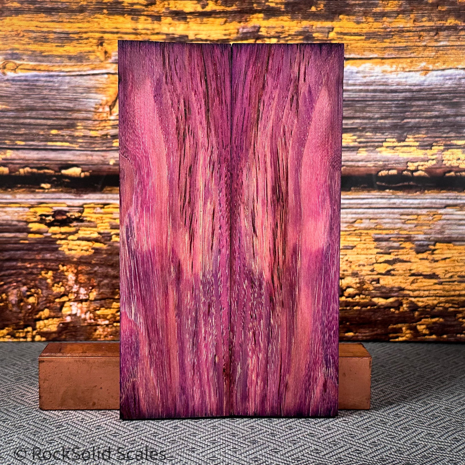 #2357 - Magenta and Blue Spalted Pecan - RockSolid Scales -