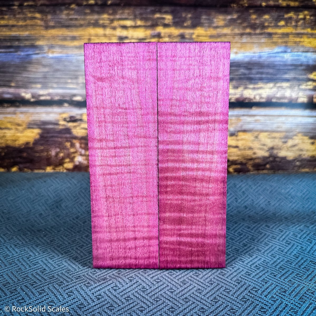 #2373 - Hot Pink Curly Maple - RockSolid Scales -