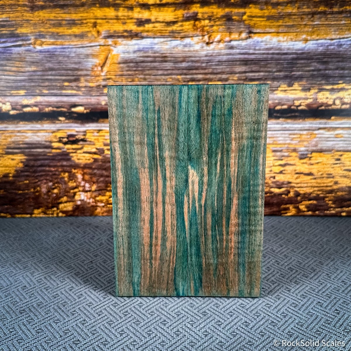 #2447 - Teal and Grey Curly Maple - Bargain Bin - RockSolid Scales -