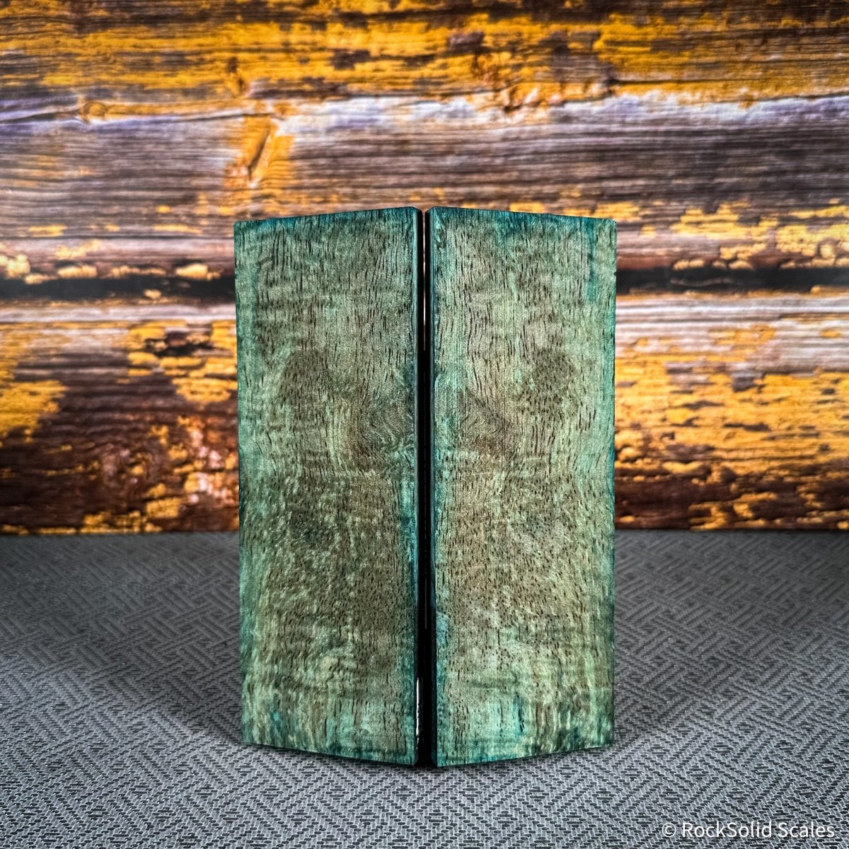 #2456 - Teal Spalted Curly Mango - Bargain Bin - RockSolid Scales -