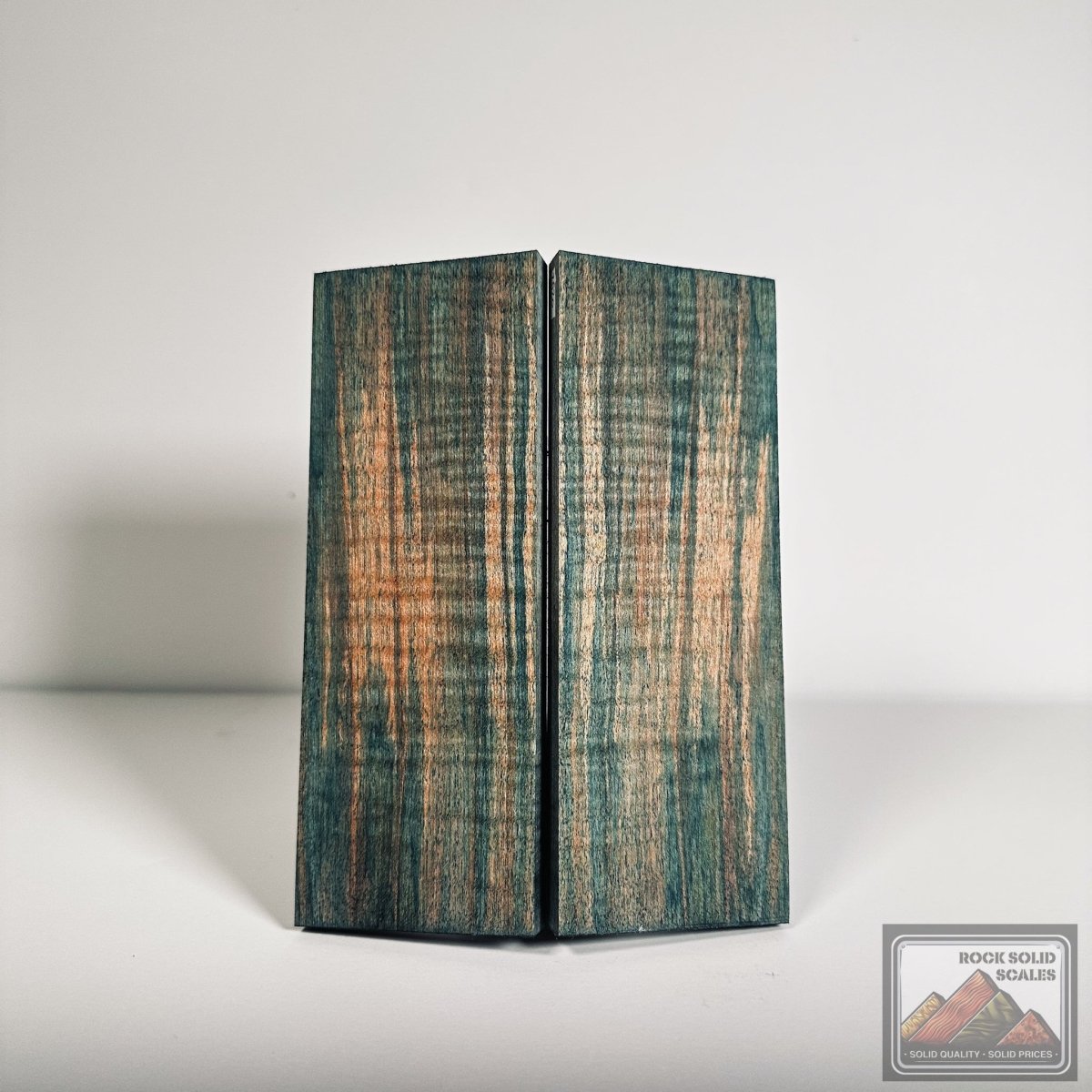 #2520 - Teal Curly Maple - RockSolid Scales -