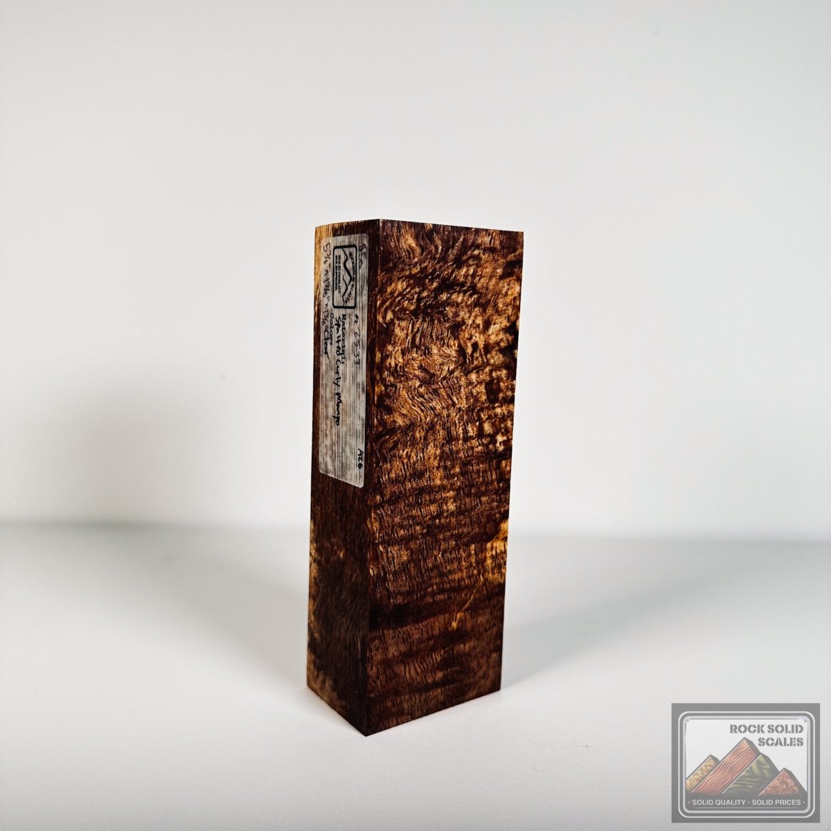 #2533 - Curly Spalted Mango Block - RockSolid Scales -