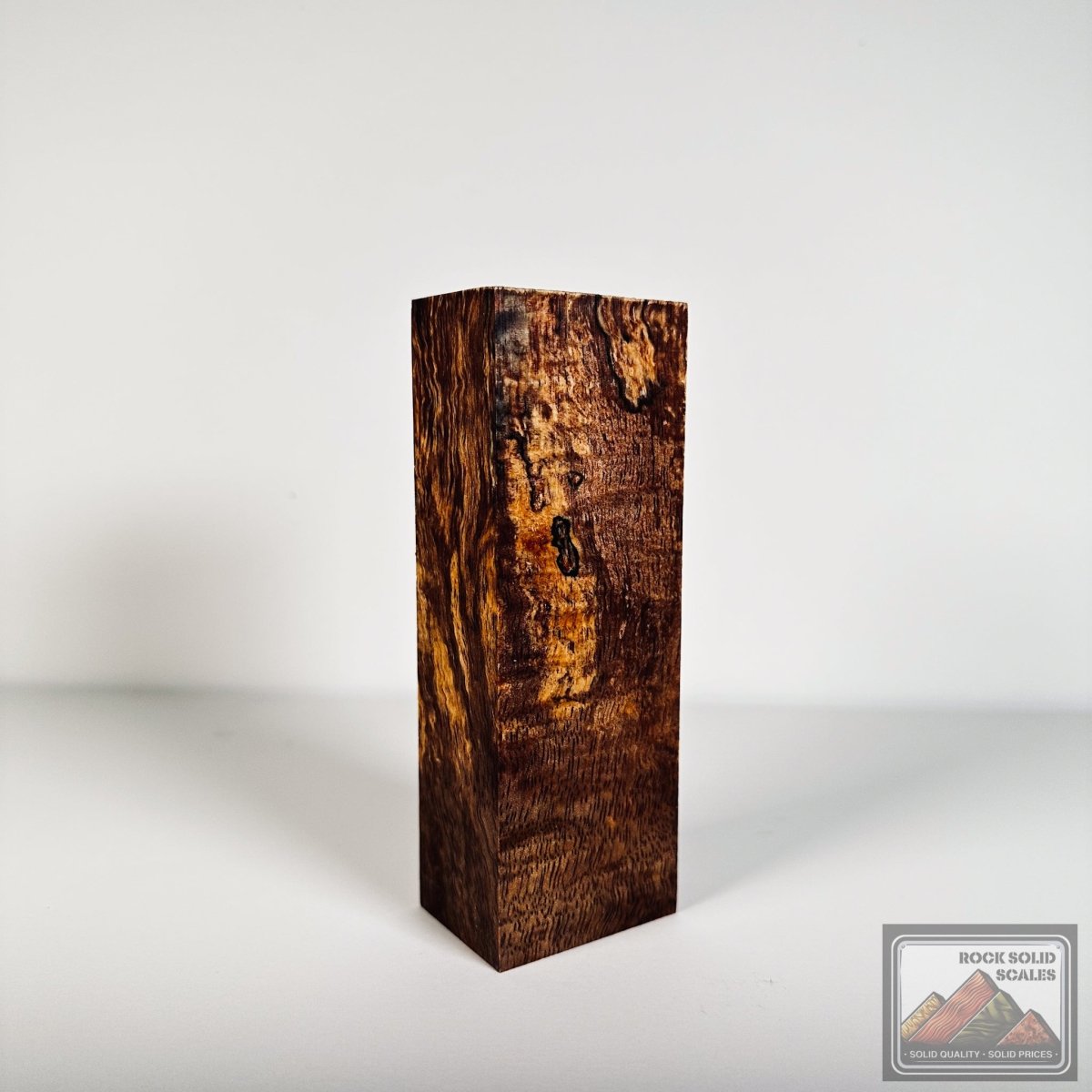 #2533 - Curly Spalted Mango Block - RockSolid Scales -