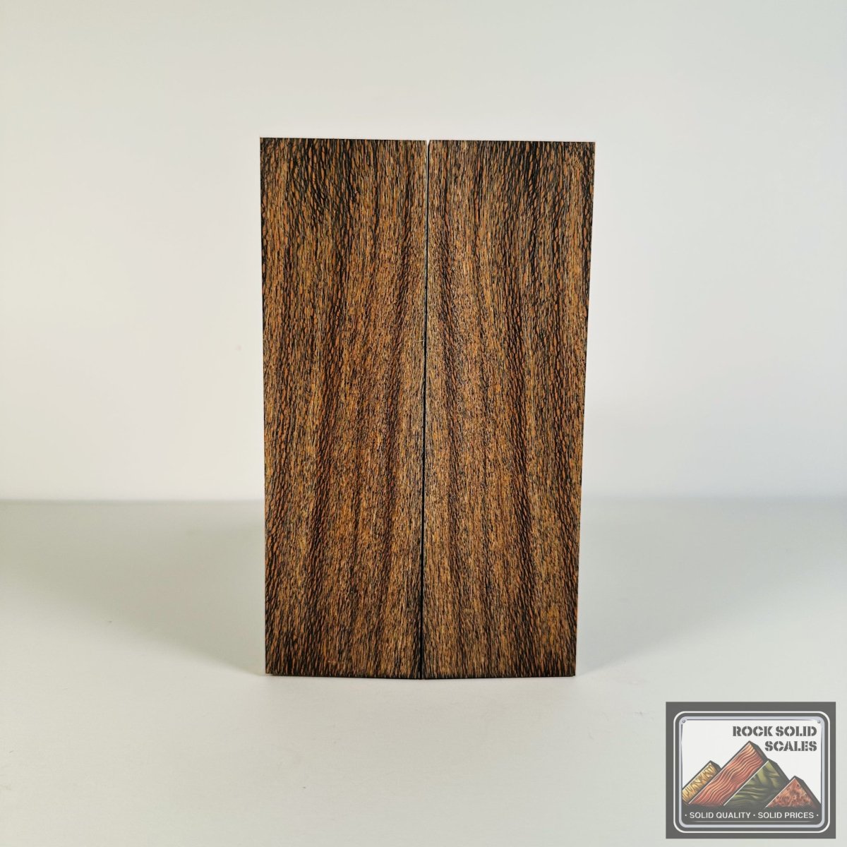 #2627 - Black and Blue Quartersawn Sycamore - RockSolid Scales -