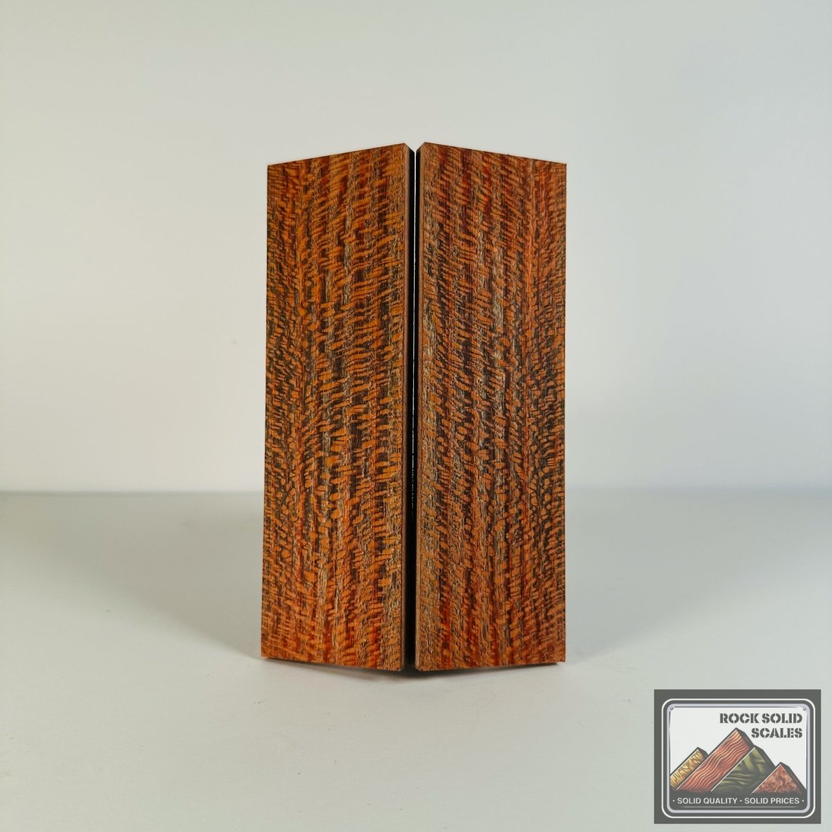 #2634 - Red and Grey Quartersawn Sycamore - RockSolid Scales -