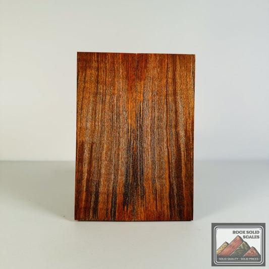 #2651 - Orange and Steel Blue Curly Maple - RockSolid Scales -