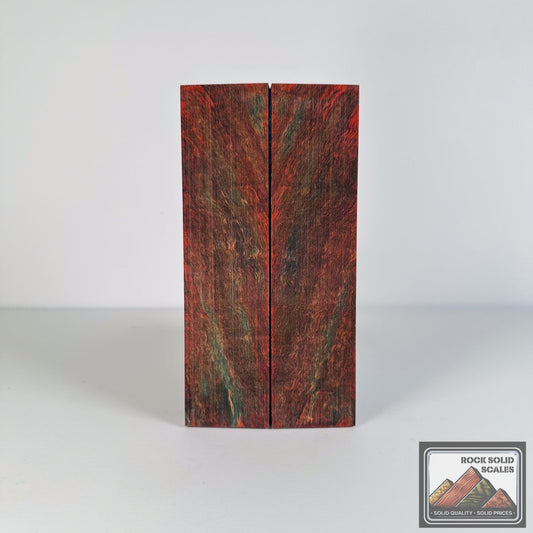 #2706 - Red and Teal Curly Maple - RockSolid Scales -