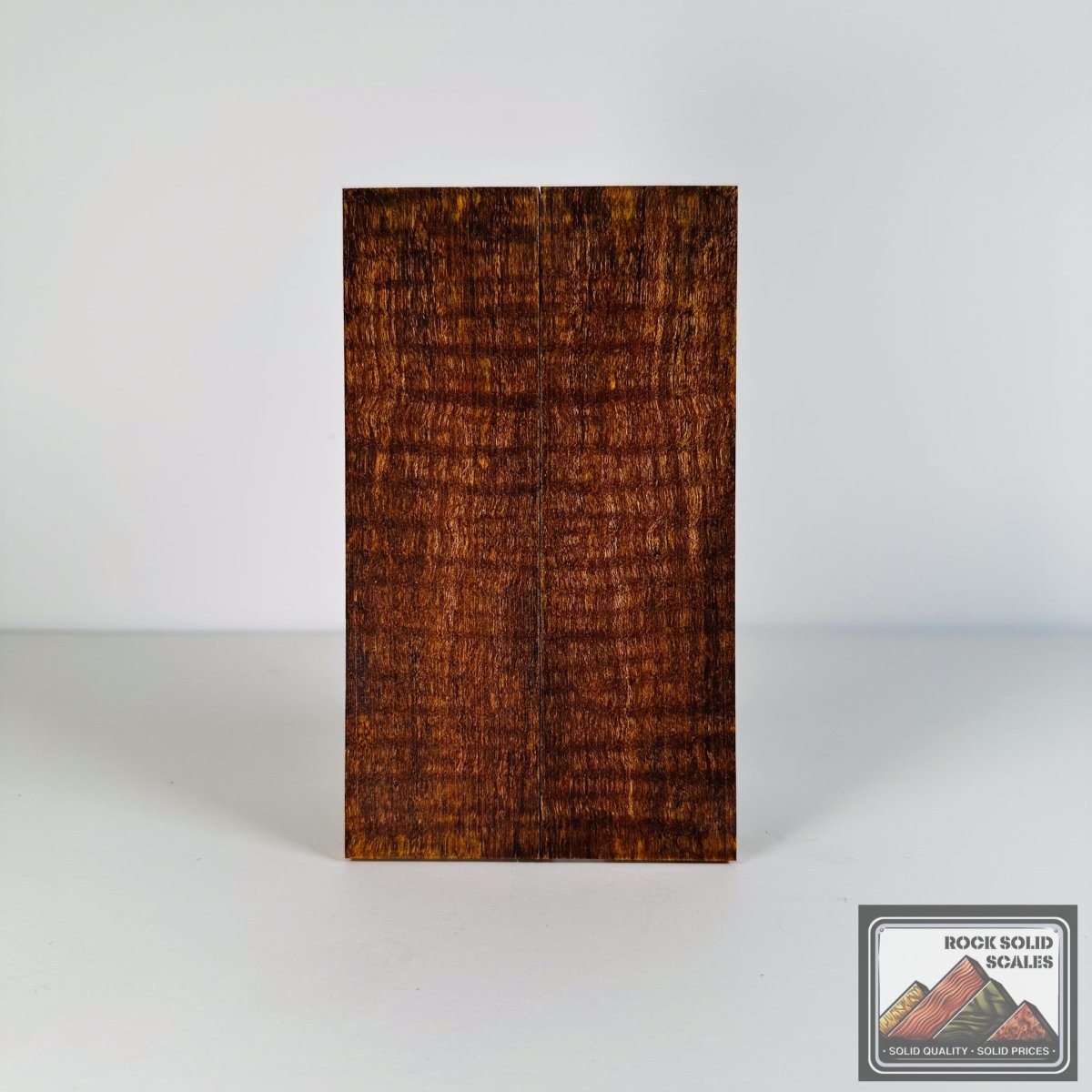 #2727 - Sunset and Brown Curly Spalted Maple - RockSolid Scales -