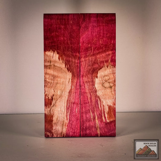 #2838 - Magenta and Orange Curly Maple - RockSolid Scales -