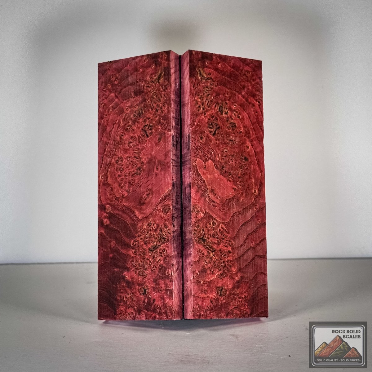 #2841 - RedReum Black Ash Burl - RockSolid Scales -