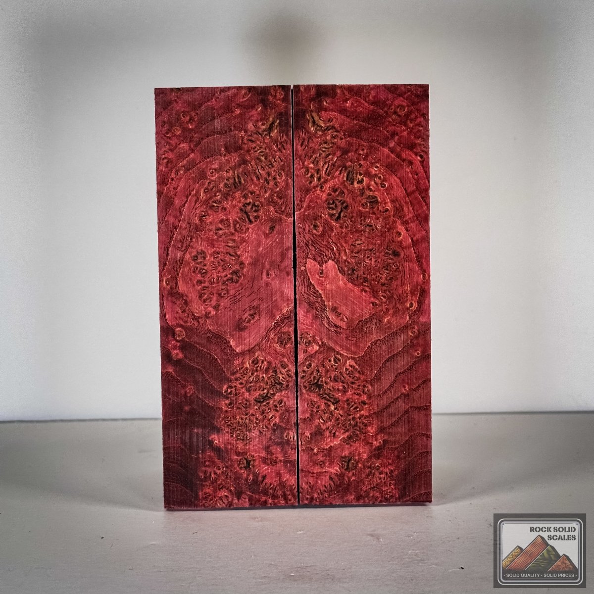 #2841 - RedReum Black Ash Burl - RockSolid Scales -