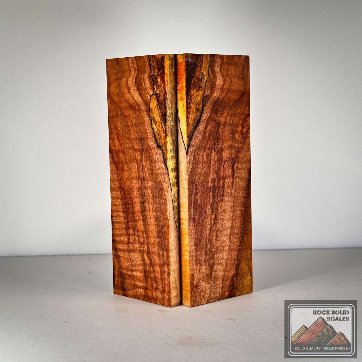 #3021 - Sunset Spalted Curly Maple - RockSolid Scales -