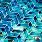 3D Chevron Matrix - Seafoam 4 Color Pour - RockSolid Scales -