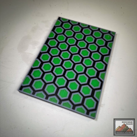 3D Hex - Grey/Green/Black - RockSolid Scales -