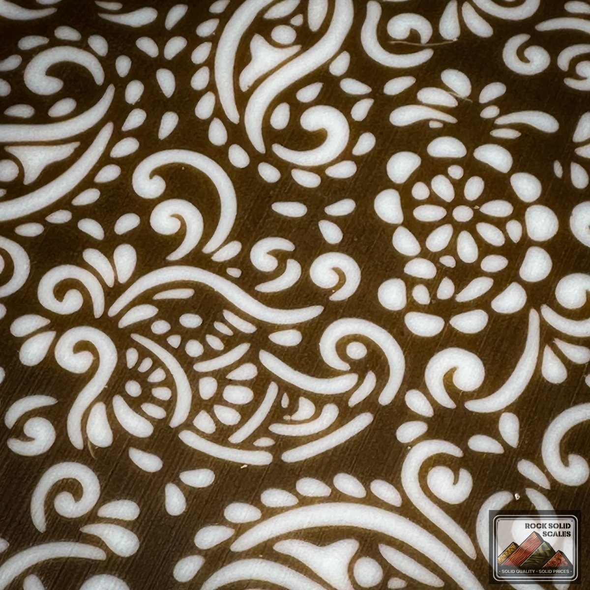 3D Paisley - Tan and White - RockSolid Scales -