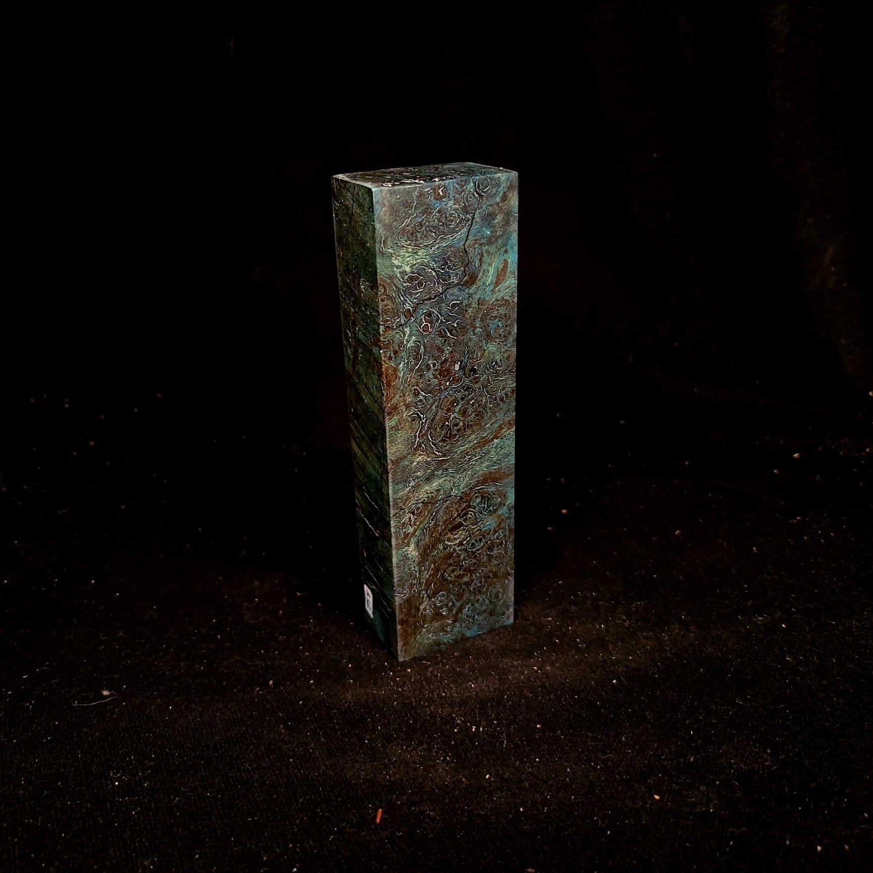 #758 Turquoise Spalted Maple Burl - RockSolid Scales -