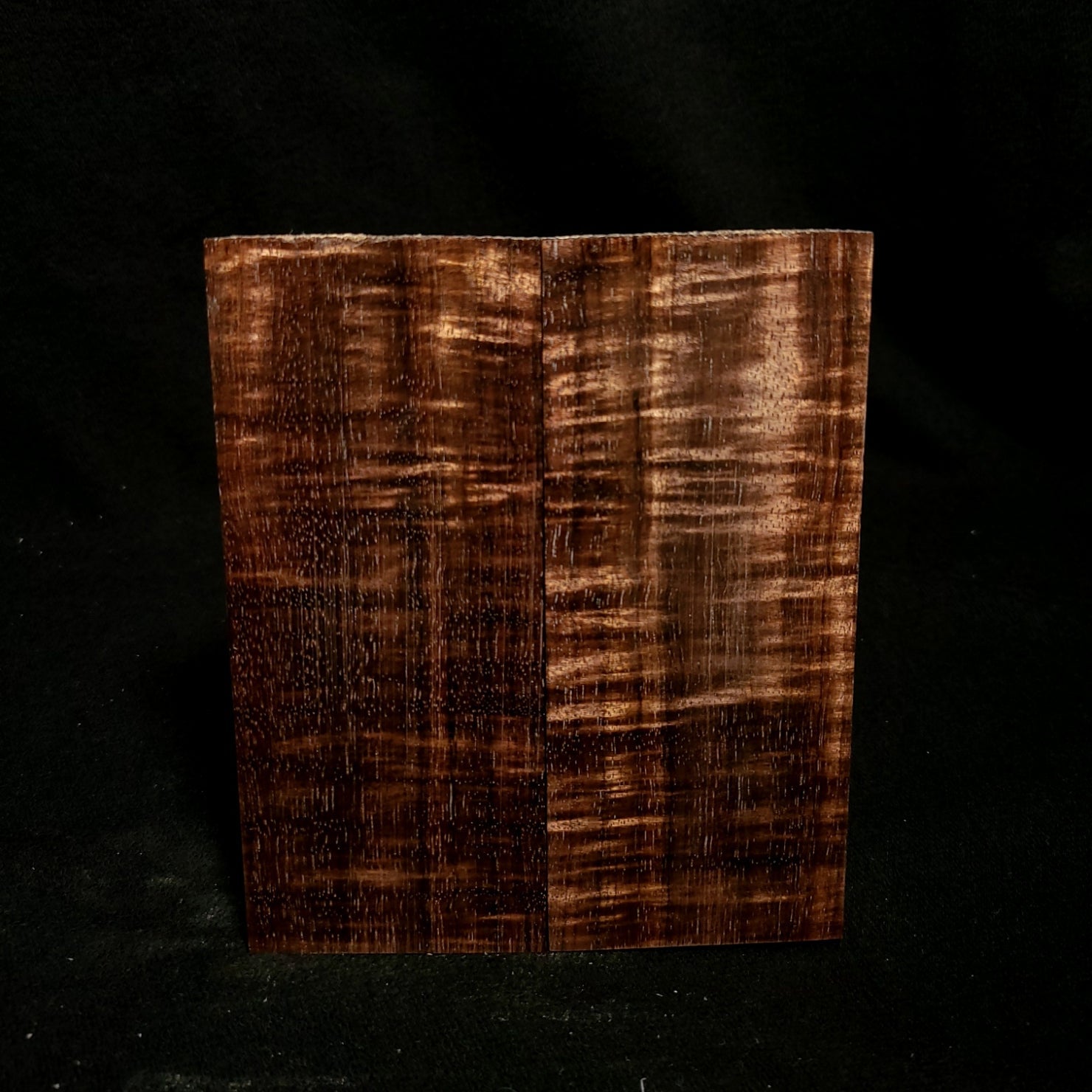 #817 - Curly Chocolate Koa - K&G Stabilized - RockSolid Scales -