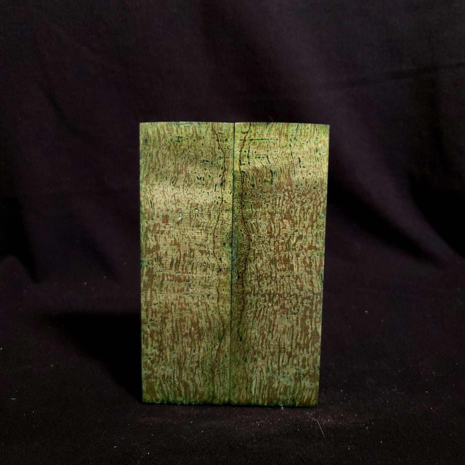 #866 - Green Spalted Alder - K&G Stabilized - RockSolid Scales -