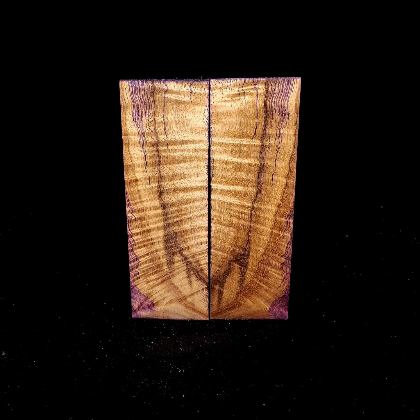 #937 Curly Spalted Myrtle with a hint of Purple - K&G Stabilized - RockSolid Scales -