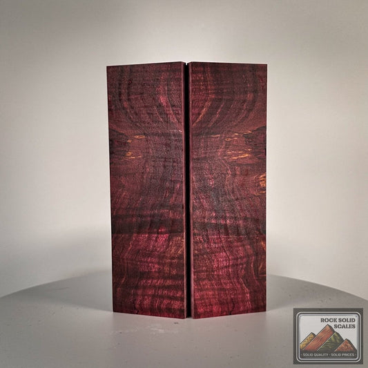 Maroon Spalted Curly Maple - RockSolid Scales -