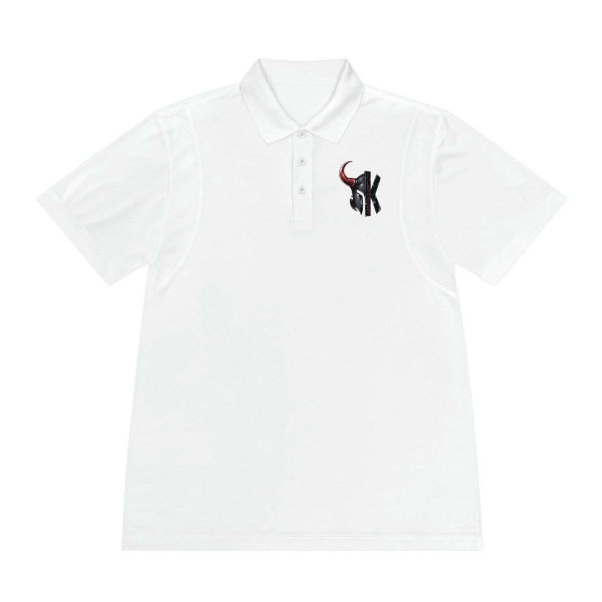 Men's Sport Polo Shirt - RockSolid Scales - White