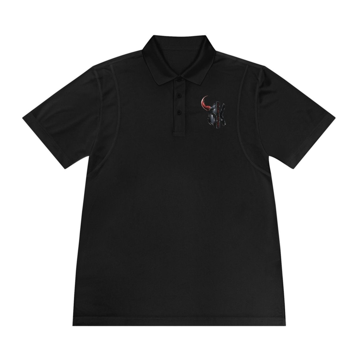 Men's Sport Polo Shirt - RockSolid Scales - Black