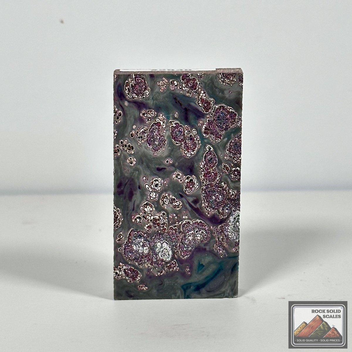 Purple and Grey Resin Cast Fordite - RockSolid Scales -