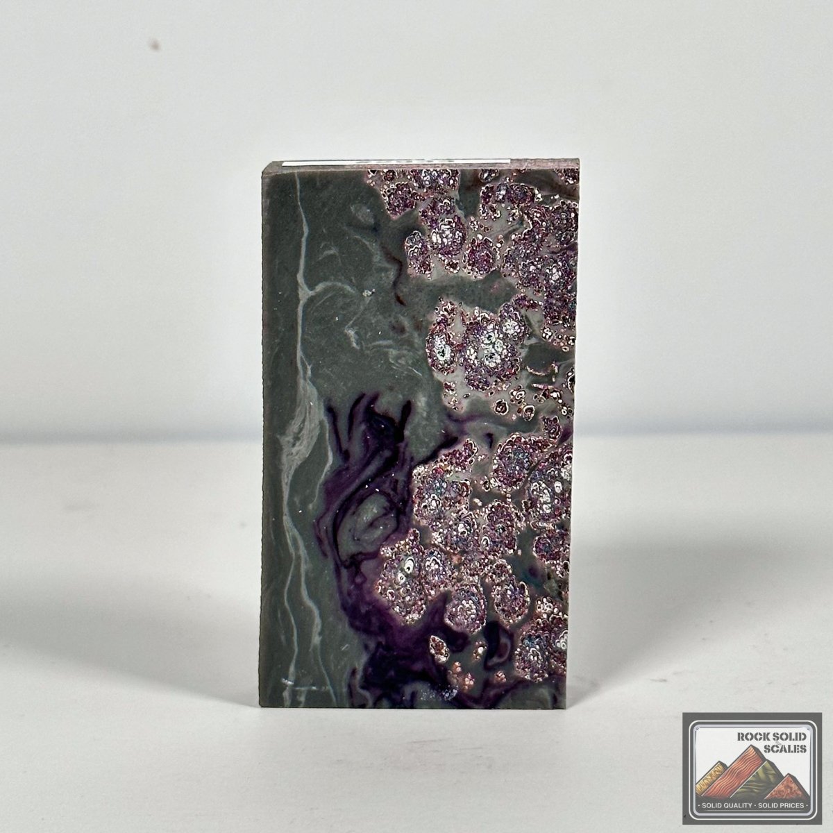 Purple and Grey Resin Cast Fordite - RockSolid Scales -